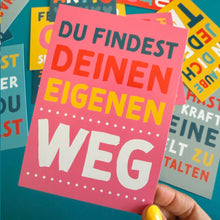 Laden Sie das Bild in den Galerie-Viewer, Mutmacher-Postkarten Bunt