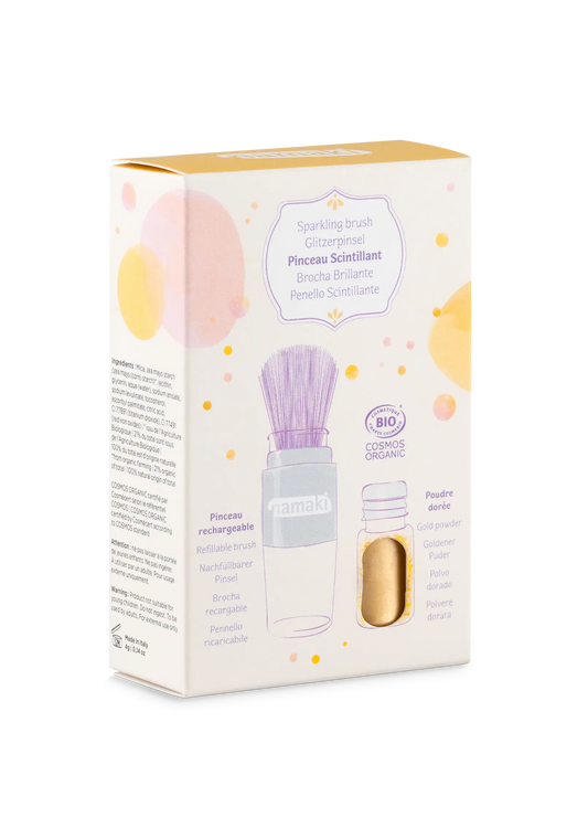 Glitzerpuder & Pinsel Gold