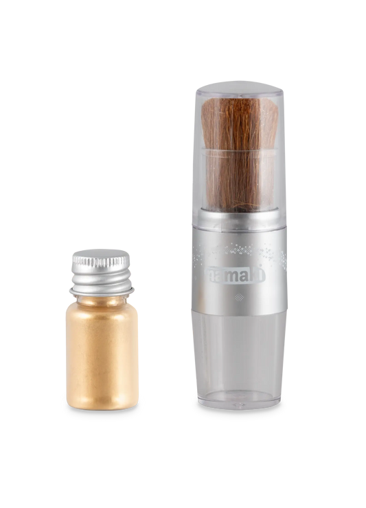 Glitzerpuder & Pinsel Gold
