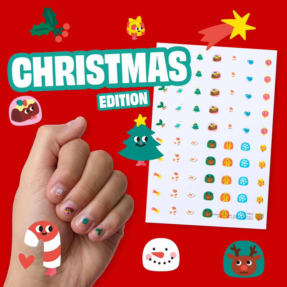 Ho Ho Ho Nagelsticker