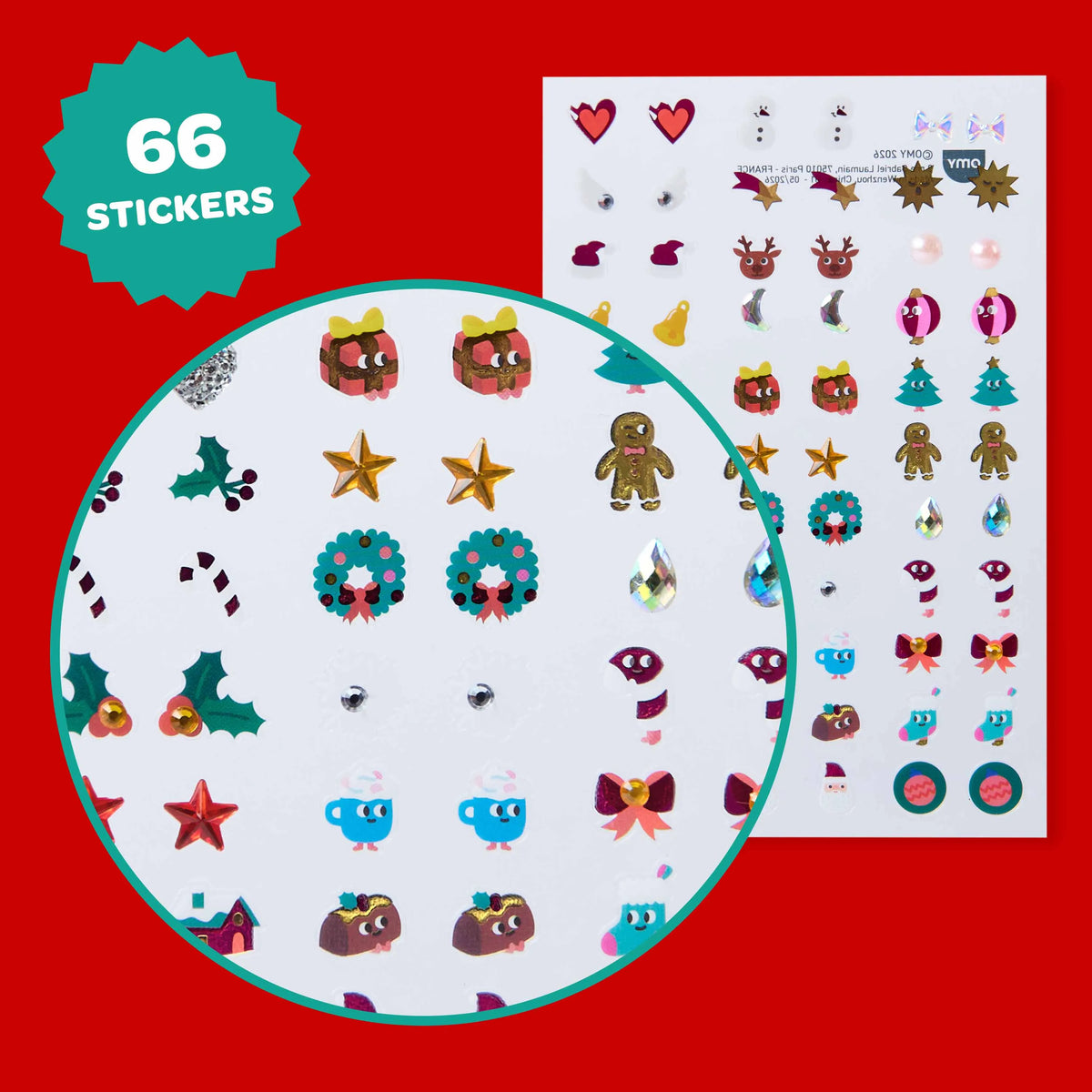 Ho Ho Ho Ohrsticker