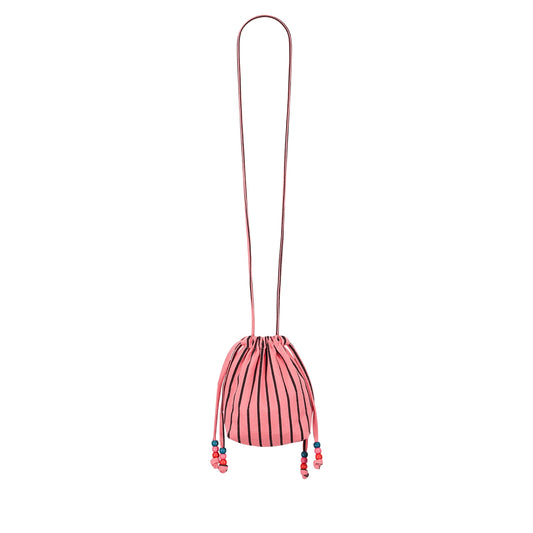 Mini Billie Umhängetasche "Stripes Tennis Funky pink"