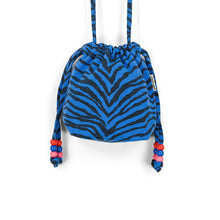 Laden Sie das Bild in den Galerie-Viewer, Mini Billie Umhängetasche "Zebre Greek Blue"