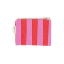 Laden Sie das Bild in den Galerie-Viewer, Mini Pouch Marie "Stripes Orchid / Tomato"