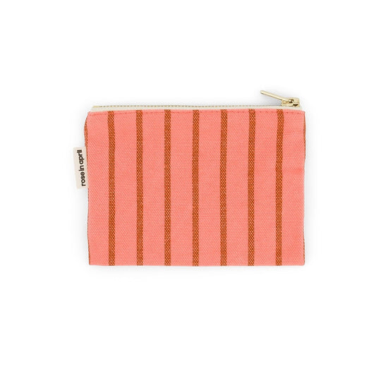 Mini Pouch Marie "Stripes Tennis Pecan / coral"