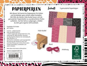 Papierperlen zum Selbermachen Tierprint