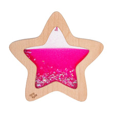 Laden Sie das Bild in den Galerie-Viewer, Sensorik Glow-in-the-dark Stern Pink