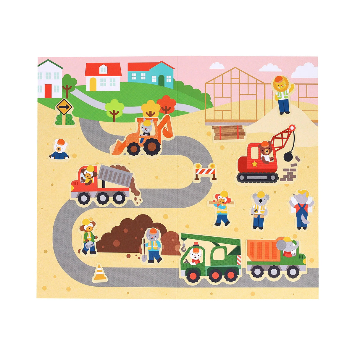 Mini Stickerset Baustelle