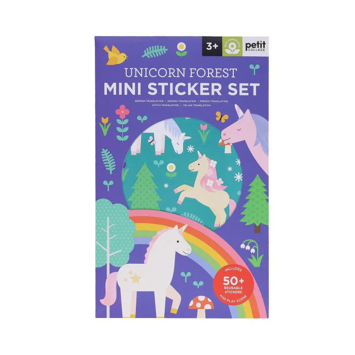 Mini Stickerset Einhorn Wald