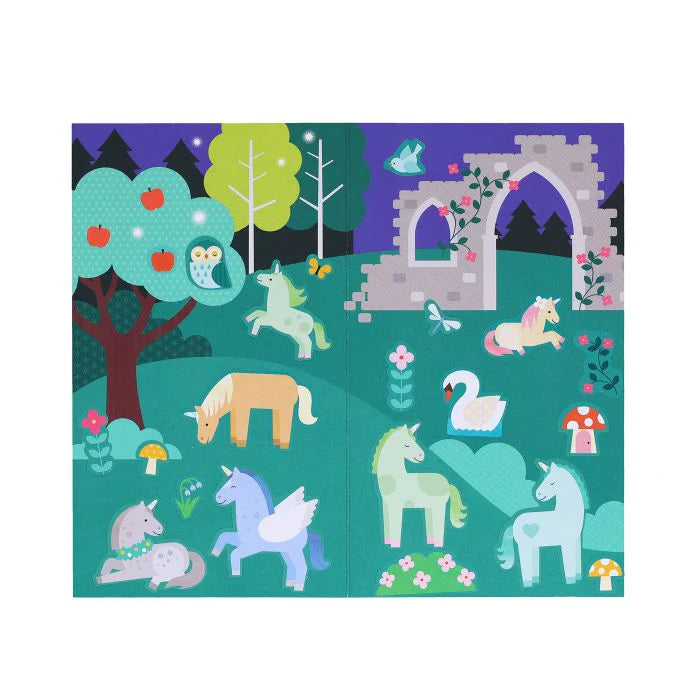 Mini Stickerset Einhorn Wald