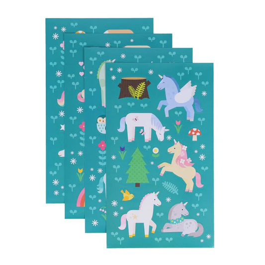 Mini Stickerset Einhorn Wald