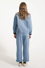 Laden Sie das Bild in den Galerie-Viewer, Hose Washed blue denim black hearts