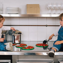 Laden Sie das Bild in den Galerie-Viewer, Wally the Watermelon Pizza Baby Puzzle