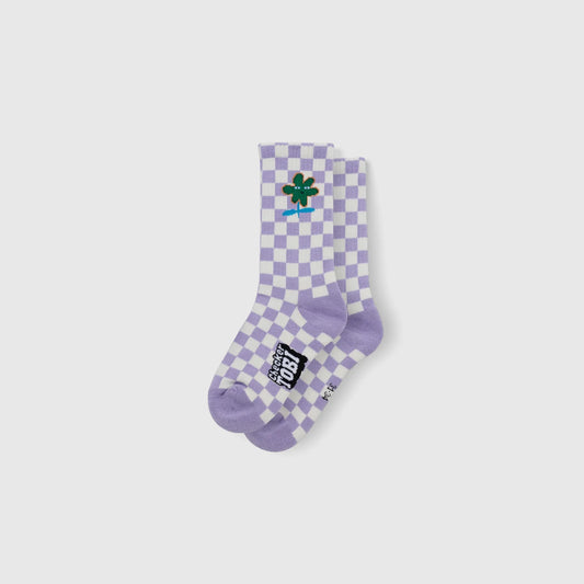 Checker Tobi BLUME Socken lavender