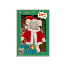 Laden Sie das Bild in den Galerie-Viewer, Kuscheltier Maus &quot;Weihnachtsmann&quot;