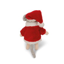 Laden Sie das Bild in den Galerie-Viewer, Kuscheltier Maus &quot;Weihnachtsmann&quot;