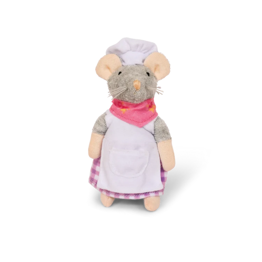 Kuscheltier Maus "Bäckerin"