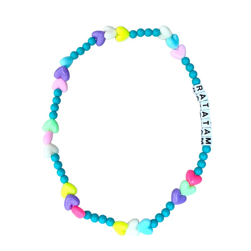 Kette Herzen blau