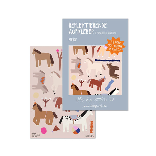 Reflektierende Sticker Set "Pferde"