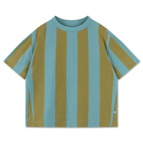 Oversized T-Shirt Golden Reef Block Stripe