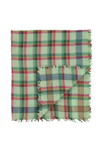 Laden Sie das Bild in den Galerie-Viewer, Schal Light Green Checkered