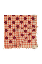 Laden Sie das Bild in den Galerie-Viewer, Schal Orange Checkered Dots
