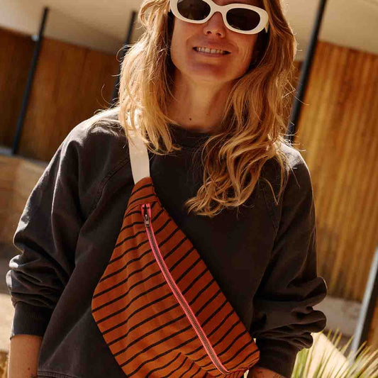 Hipbag "Stripes Tennis Ginger"