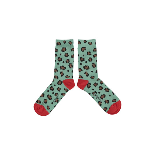 Socken Grün Animal Print