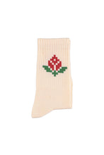 Laden Sie das Bild in den Galerie-Viewer, Socken Light Pink/Red Flower