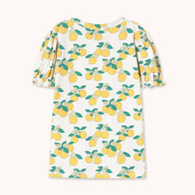 Laden Sie das Bild in den Galerie-Viewer, Oranges Puffärmel Kleid