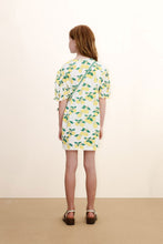 Laden Sie das Bild in den Galerie-Viewer, Oranges Puffärmel Kleid