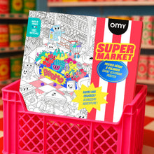 Laden Sie das Bild in den Galerie-Viewer, Großes Ausmalposter Supermarket