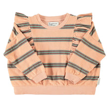 Laden Sie das Bild in den Galerie-Viewer, Terry Cotton Sweatshirt Light Pink Double Stripes