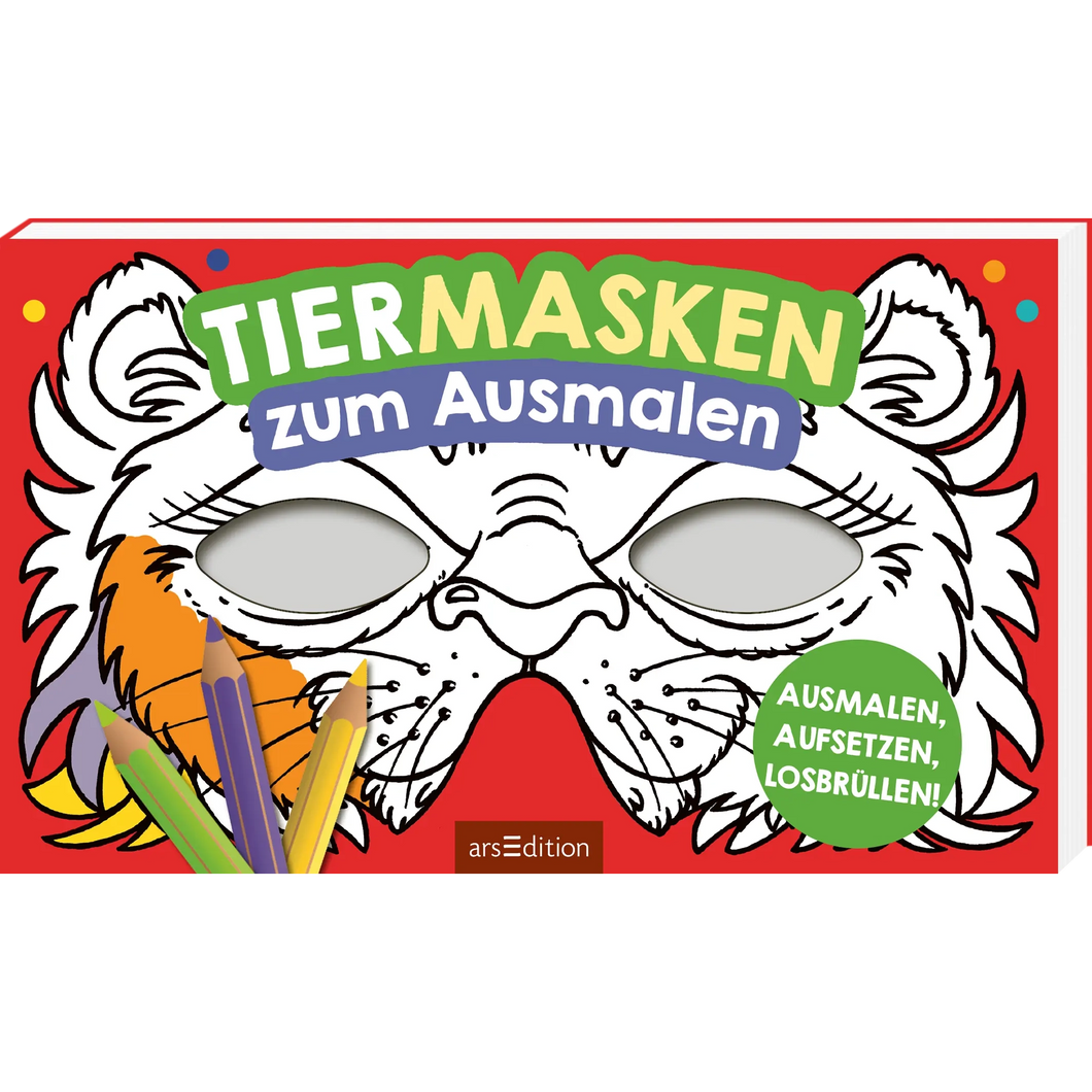 Tiermasken zum Ausmalen