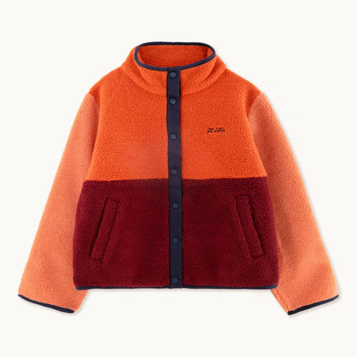 Polar Sherpa Color Block Jacke Summer Red