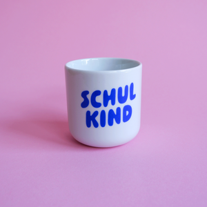 Schulkind Becher blau