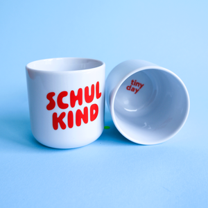 Schulkind Becher rot