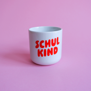 Schulkind Becher rot