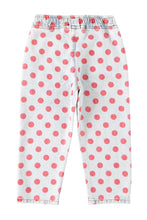 Laden Sie das Bild in den Galerie-Viewer, Jeans Light Blue Denim Red Dots