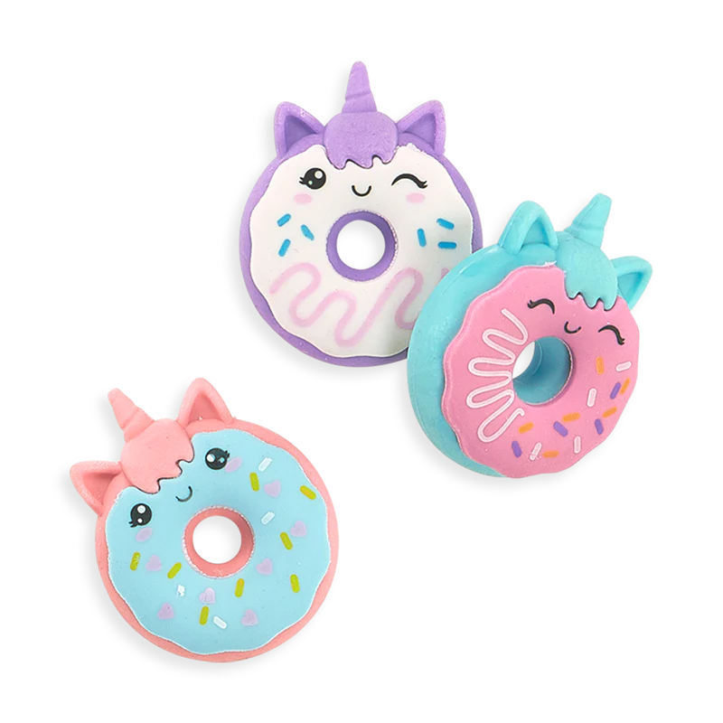 Radiergummi-Set Unicorn Donuts
