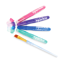 Laden Sie das Bild in den Galerie-Viewer, Rainbow Sparkle Watercolor Gel Stifte