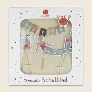 Cake Topper Schulkind "Under the Sea" mit Glitzer
