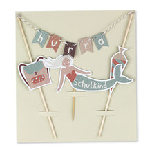 Laden Sie das Bild in den Galerie-Viewer, Cake Topper Schulkind &quot;Under the Sea&quot; mit Glitzer