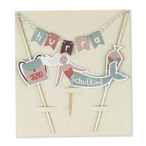 Cake Topper Schulkind "Under the Sea" mit Glitzer