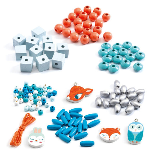 Schmuck basteln: Holzperlen Tiere