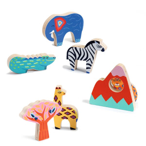Holzpuzzle Savanne