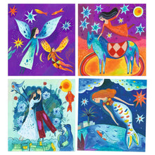 Laden Sie das Bild in den Galerie-Viewer, Gouachebilder Inspired by: Marc Chagall
