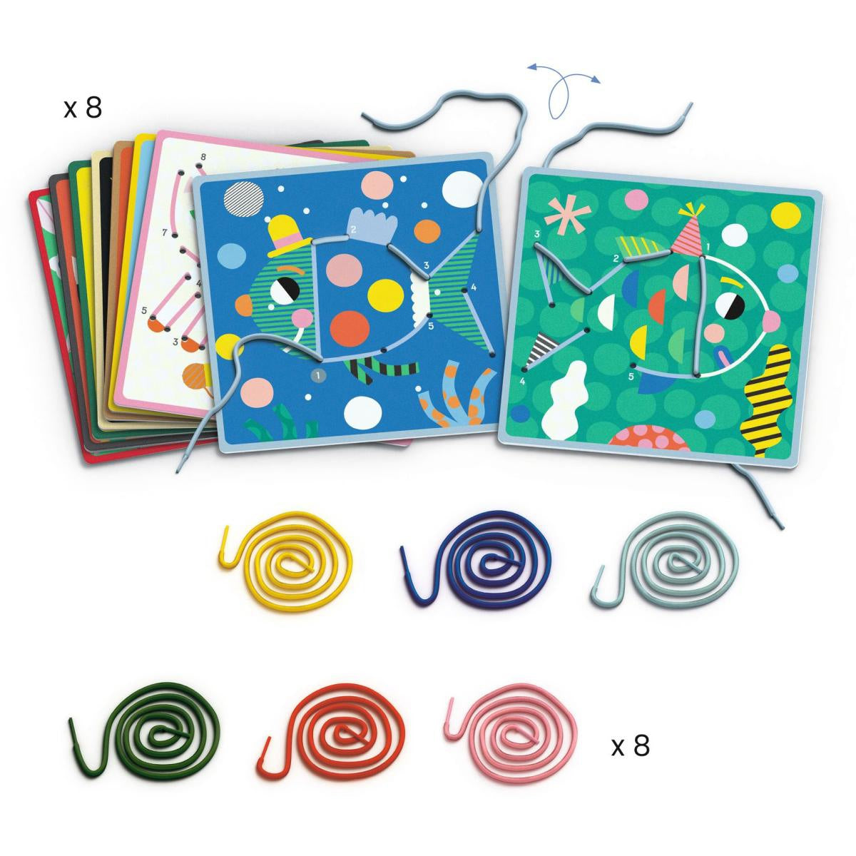 Lernspiel Dot-to-Dot Schnürung