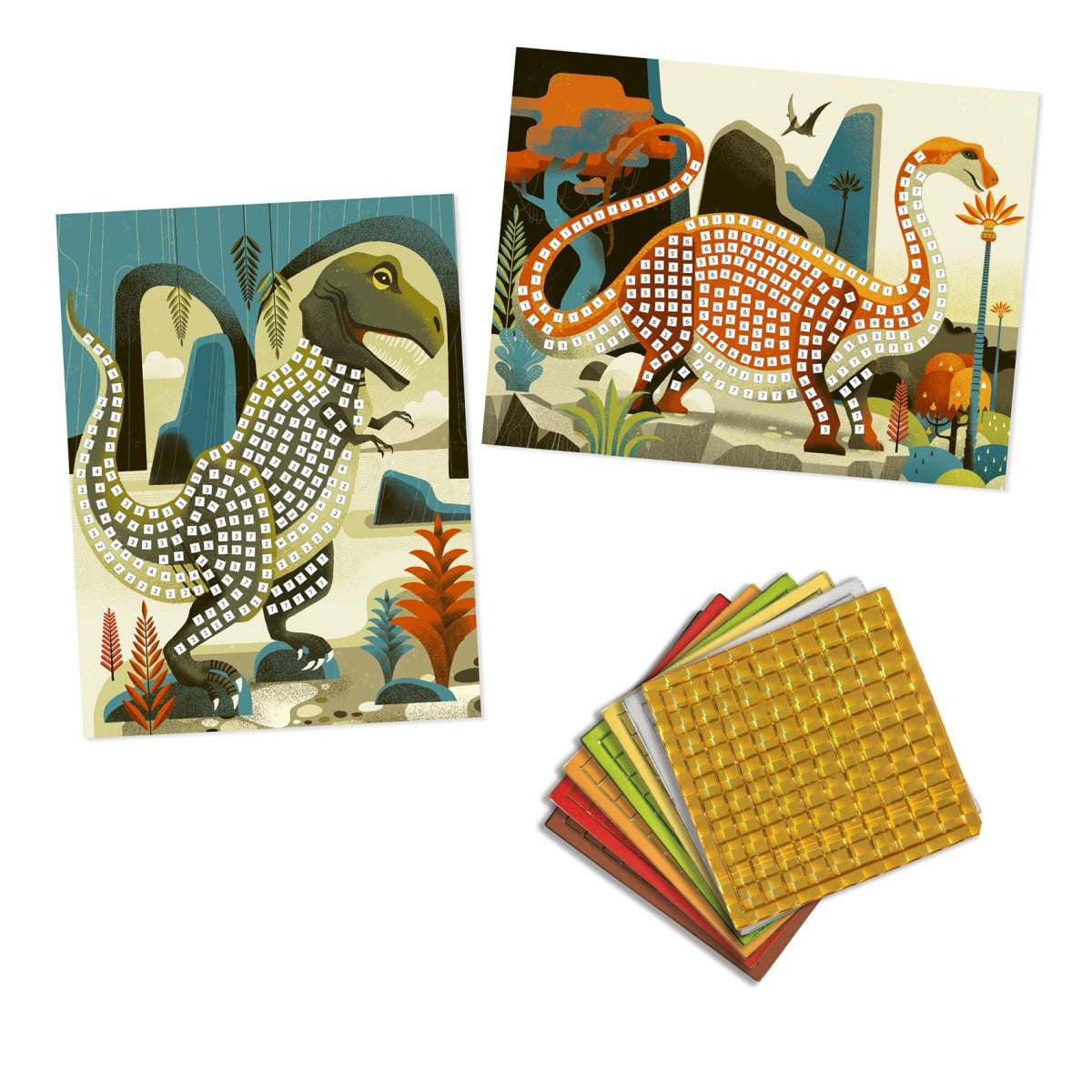 Mosaikbilder: Dinosaurier
