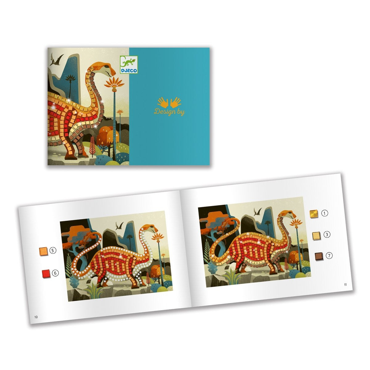 Mosaikbilder: Dinosaurier